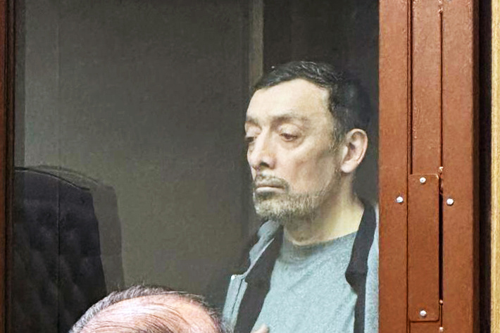 Ибрагим Сулейманов во время заседания в Басманном районном суде Москвы